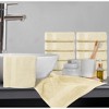 White Classic Luxury 100% Cotton Washcloths Set of 12 - 13x13" - 4 of 4