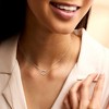 Pure Collection by Ross-Simons 0.10 ct. t.w. Diamond Charm-Compatible Circle Necklace in Sterling Silver. 16 inches - 2 of 4
