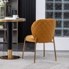 APRILSOUL 30.50" Contemporary Velvet Upholstery Dining Chair,Set of 2 - 3 of 4