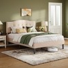 Platform Bed Frame with Adjustable Linen Upholstered Headboard, NO Box Spring Needed - 2 of 4
