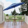 Jojoka 9Ft Patio Umbrella,8 Sturdy Ribs Outdoor Table Umbrella with Crank Lift & Push Button Tilt - 3 of 4