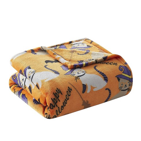 Target orange blanket hot sale