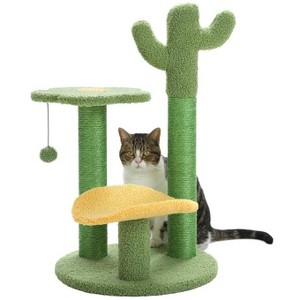 Multi-Level Indoor Cat Tree with Perch & Ball & Scratching Posts - 1 of 4