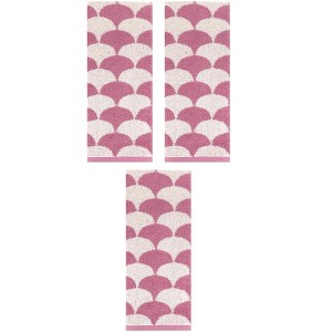 REGALWOVEN 3 Pack Geometric Pattern Soft Absorbent Cotton Hand Towels for Bathroom 13" x 29" - 1 of 4