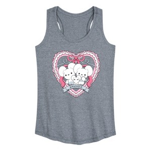 Women's - Pokémon - Maushold 3 Coquette Graphic Racerback Tank - 1 of 4