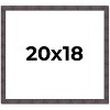 PosterPalooza | Slim Profile Brown Picture Frame - UV Acrylic, Backing Board, Hanging Hardware Included - 2 of 4