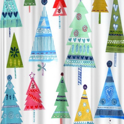 christmas trees collage