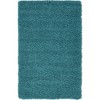 Unique Loom Solid Shag Solid Indoor Woven Area Rug - 2 of 4
