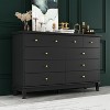 FUFU&GAGA 10 Drawer Horizontal Dresser Wooden Leg Chest of Drawers Choice for Bedroom - 3 of 4