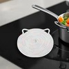 Unique Bargains Single Cat-Ear Shape Heat Resistant Trivet Mat Cotton 9.45"x9.45"x0.31" - 2 of 3