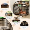 43 Inch Dog Crate Furniture for Small and Medium Dogs, Wood Dog Crate with Divider, Decorative Dog Kennel with Storage, Indoor Pet Cage House - 4 of 4