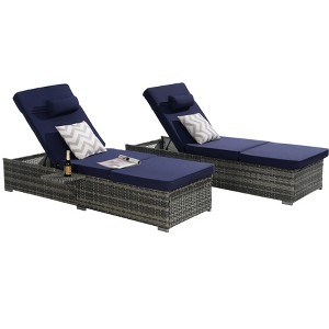 TiramisuBest Gray 34" Wide Chaise Lounge - 1 of 4