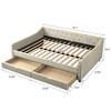 NicBex Full Size Daybed with Storage 81.5" Day Bed with Trundle and 2 Spacious Drawers for Bedrooms and Living Rooms - 4 of 4