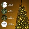 JOYFY 7.5 FT Pre-Lit Artificial Slim Christmas Tree, Pencil Xmas Tree with 450 LED Lights for Christmas Indoor Outdoor Holiday Party Decorations - 3 of 4