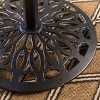 Arlana Round Cast Aluminum Bar Table - Shiny Copper - Christopher Knight Home: Weather-Resistant, 41.25" Height - 4 of 4