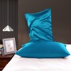 PiccoCasa Luxury Smooth Satin Hidden Zipper Closure Pillowcases 2 Pcs - 3 of 4