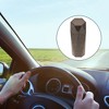 Unique Bargains Auto Car Trash Can Durable Front Seats Trash Bin Champagne 1 Pc 3.5" Length 3.1" Width 7.9" Height ABS Rhinestone - 2 of 4