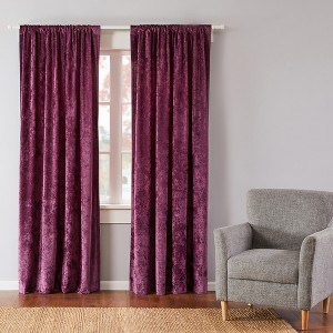 BH Ellora Plum Drape Panel- Levtex Home - 1 of 3