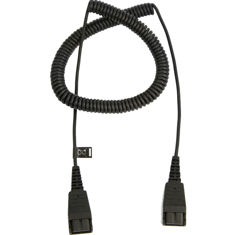 Jabra Headset Cord - QD to QD extension cord 2m coiled 8730-009, 1 of 2