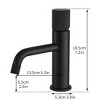 PAGED Single Handle Bathroom Sink Faucet with Hot Cold Water Mixer Tap,Bathroom Faucet for Home Sinks - 3 of 4
