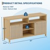 Modern Fluted TV Stand for 50-65 Inch TV, Farmhouse Entertainment Center with Storage and Open Shelves, for Living Room, Bedroom - 2 of 4