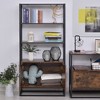 Homcom Storage Cabinet Bookcase With 3 Open Shelves : Target