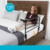 Stander 30 inch Safety Bed Rail, Adult Swing-down Guard Rail for Seniors, Black - 2 of 4