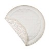 Makemake Organics GOTS Certified Organic Cotton Nursery Floor Rug Washable Reversible Thick Quilted (Round 48", Blossom) - 4 of 4