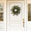 Front Door Wreath and Storage Bag – 21-Inch Artificial Fern Wreath and Zippered Tote with Handles – Farmhouse Greenery Décor by Pure Garden - 2 of 4