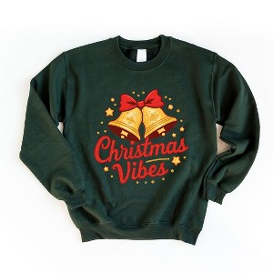 Simply Sage Market Women's Graphic Sweatshirt Christmas Vibes Bells - 1 of 4