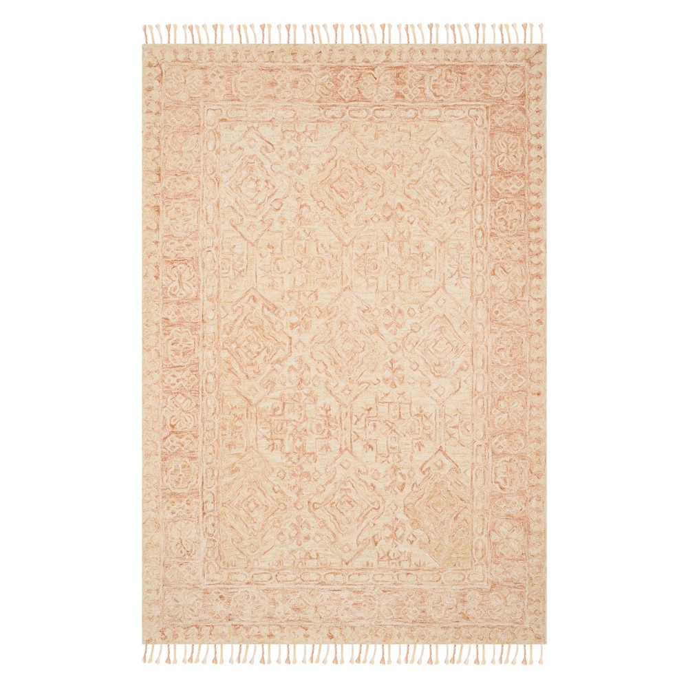 2'x3' Medallion Tufted Accent Rug Ivory/Blush - Safavieh