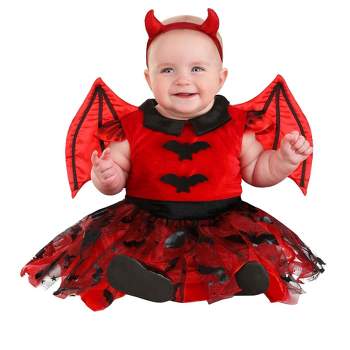 HalloweenCostumes.com Girl's Infant Adorable Devil Dress Costume