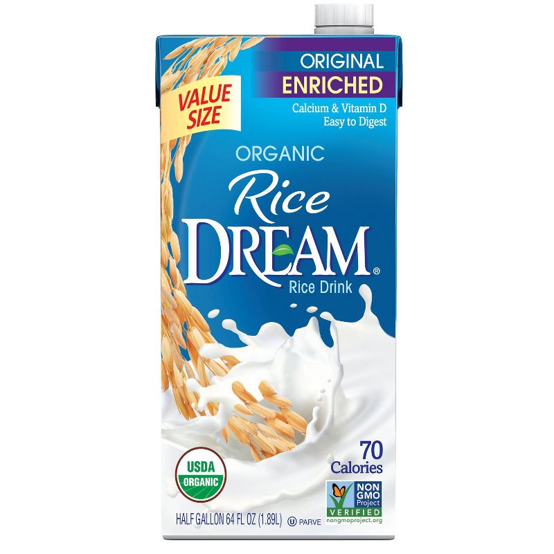 Rice Dream Organic Enriched Original Rice Non-Dairy Beverage - 64 fl oz, 1 of 5