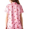 Hello Mello Women's Carried Away Lounge Short Sleeve Shirts Pajama Tops - 3 of 4