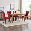 NicBex Contemporary High-End Solid Wood Tufted Dining Chairs Set of 2 with Nailhead Trim,Velvet Upholstered Kitchen Chairs,Living Room Chairs - 4 of 4