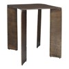 Uttermost Reade Outdoor Accent Table-Antique Brass Finish and Sandy Texture for Any Patio - 3 of 4
