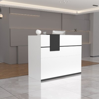 FUFU&GAGA Reception Table Modern Design Desk With Drawer