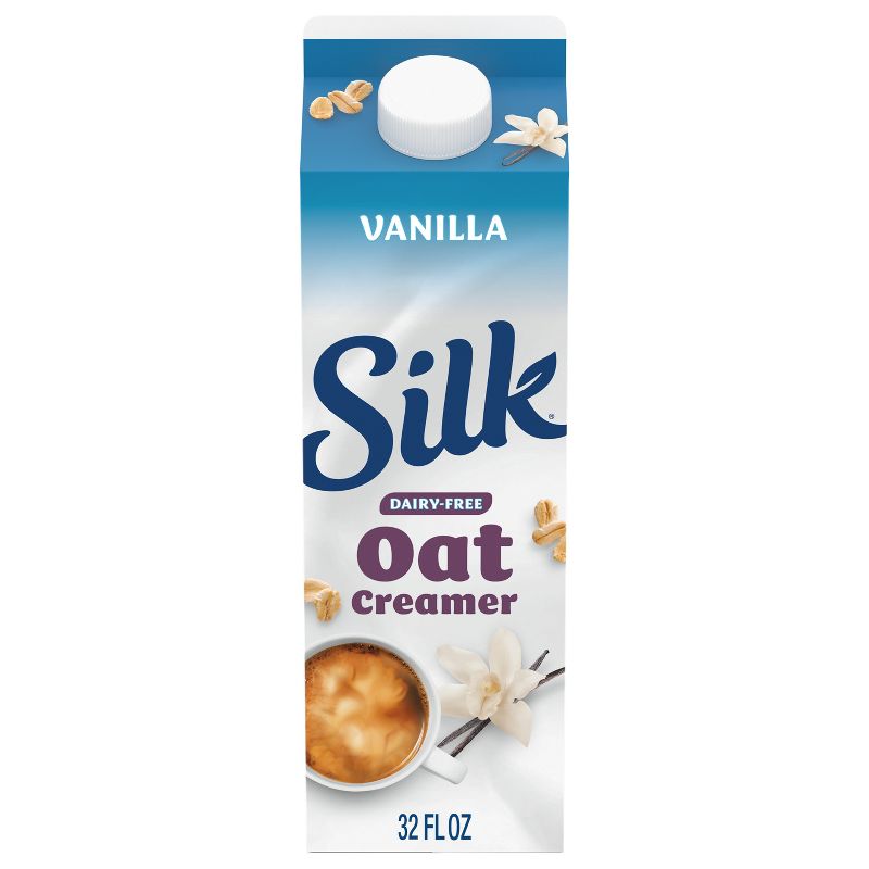Silk The Vanilla One Dairy-Free Oatmilk Creamer - 32 fl oz (1qt), 1 of 11