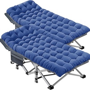 Docred Folding Camping Cot with Mattress & Carry Bag for Adults – Standard & Oversized XXL, Single & 2-Pack Outdoor Sleeping Bed Options - 1 of 4