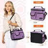 OPUX Large Insulated Lunch Bag Men Women, Leakproof Thermal Reusable Soft Cooler Tote Work School Adult Kid Boy Girl - 3 of 4