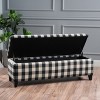 NicBex Storage Ottoman Bench for Bedroom,Storage Bench with Adjustable Shelves and Double Doors,Ottoman for Living Room,Bedroom,Entryway,Black/White - 4 of 4