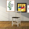 18" Tasnim Accent Chair Oak/Antique White - Acme Furniture: Slatted Back, Counter Height - 3 of 3