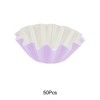 Unique Bargains Large Pleated Style Disposable Baking Cups Cardstock PET Coating 1.77"x1.18" 50 Pcs - 4 of 4