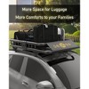 Extra-Long Roof Rack Basket with Extension Luggage Rack. Heavy-Duty 200LB Capacity Universal Cargo Carrier for SUVs & Trucks - 4 of 4