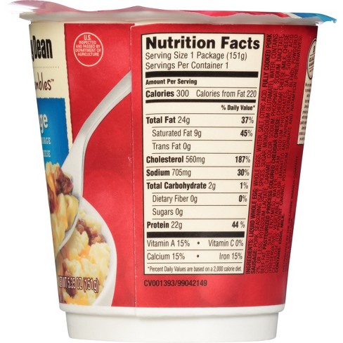 Jimmy Dean Sausage Nutrition Label - Nutrition Ftempo