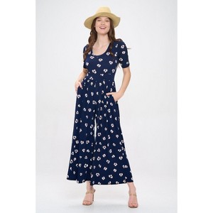 WEST K Women's Jana Short Sleeve Knit Jumpsuit - 1 of 4