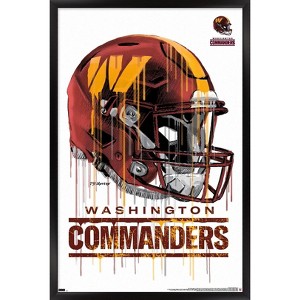 Trends International NFL Washington Commanders - Drip Helmet 22 Framed Wall Poster Prints - 1 of 4