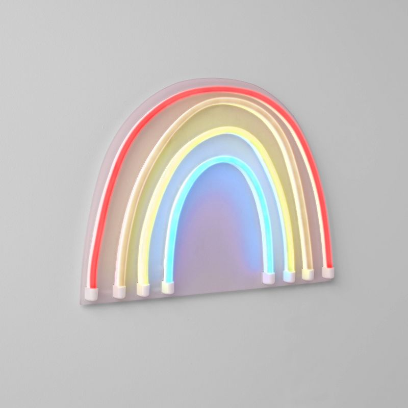 Rainbow Neon Kids&#39; Wall Decor - Pillowfort&#8482;, 4 of 13
