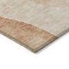 Terra Cotta Orange And Copper Abstract Washable Indoor Outdoor Area Rug - 4 of 4