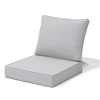 Crestlive Products Outdoor Deep Seat & Back Cushion Set 24 x 25 inch Patio Furniture Cushions with Removable Cover for Chair Sofa Couch - 2 of 4